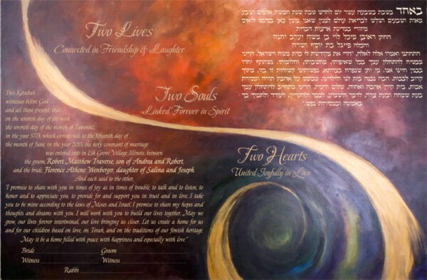 Two Hearts Ketubah