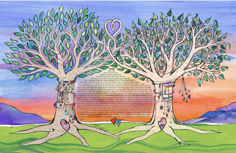 Intertwined Trees Ketubah