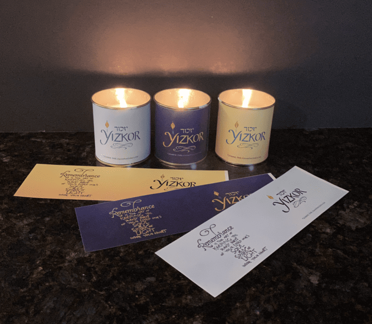 Yizkor Candle Wrap - Digital Download in 3 Colors - Remembrance - Image 2