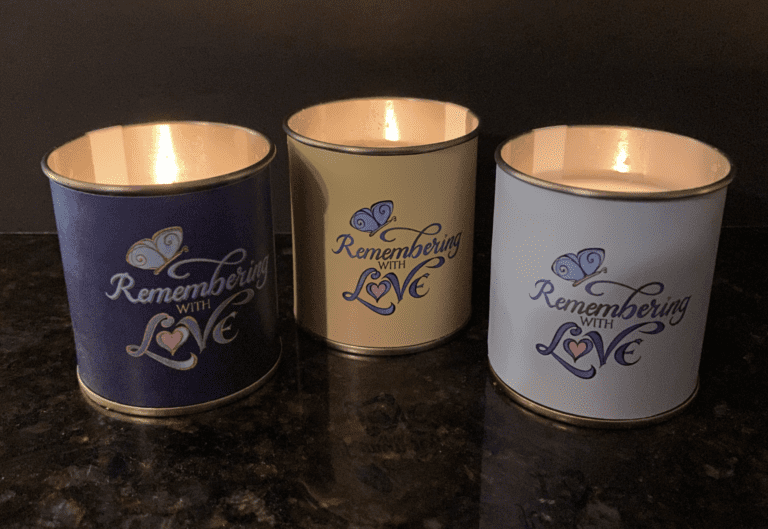 Yizkor Candle Wrap - Digital Download in 3 Colors- Remembering with Love - Image 4