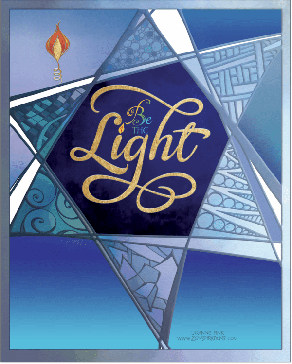 Wholesale Star of David Be the Light Print