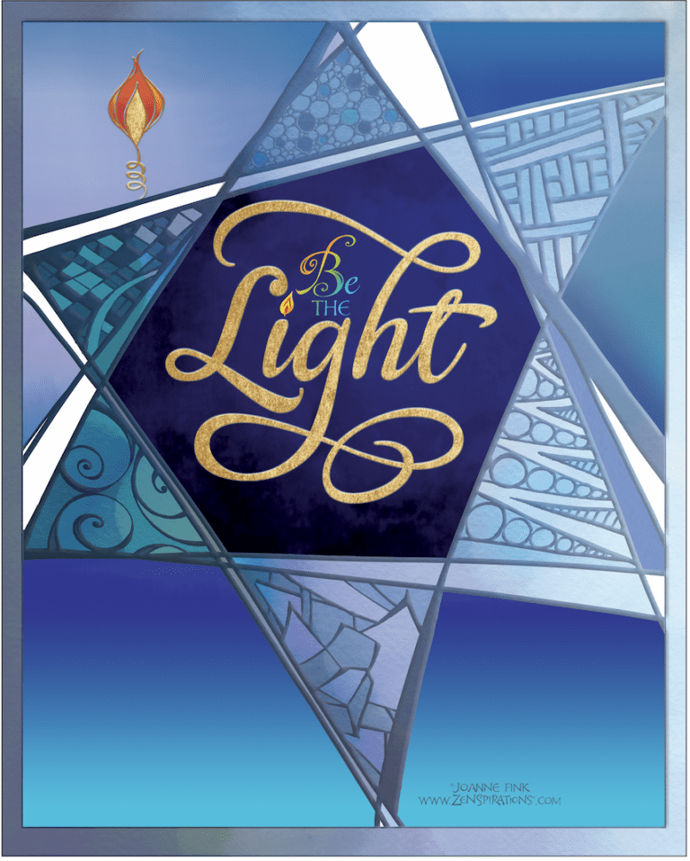 Wholesale Star of David Be the Light Print